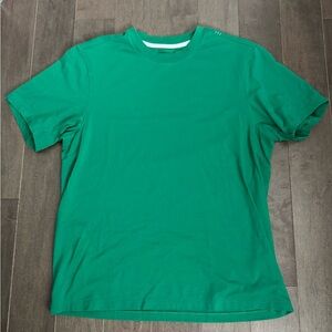 lululemon athletica “Zeroed In” Vibrant Green Men's Shirt in Medium